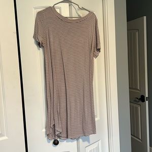 Striped summer dress w buttons down back